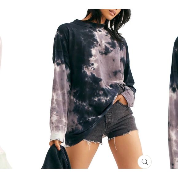 We The Free by Free People Tie Dye Pullover Top Size M – Oversized Cozy Tee - Picture 1 of 8